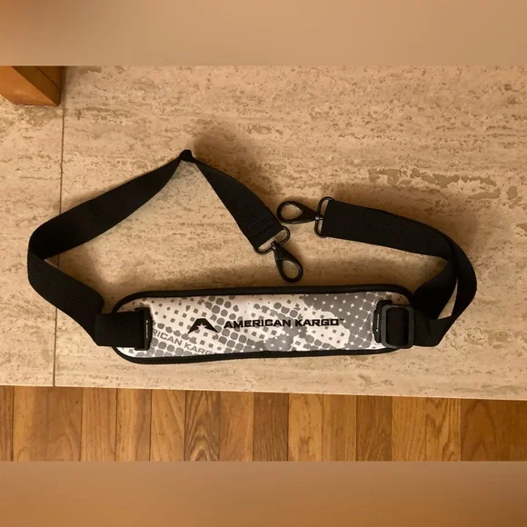 American Kargo White Gray Pattern Duffle Multiple Pockets Heavy Duty Work Travel